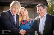 Mayor of London Boris Johnson visits Monks Yard